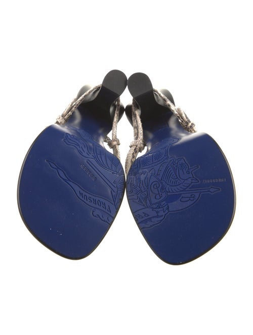 Burberry Snakeskin Animal Print Slides