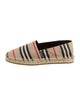 Burberry Canvas Striped Espadrilles