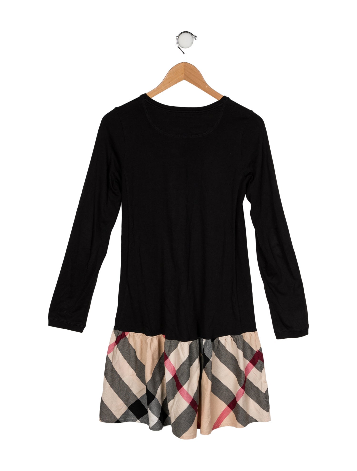 Burberry Girls' Pattern Printed Long Sleeve Casual Dress