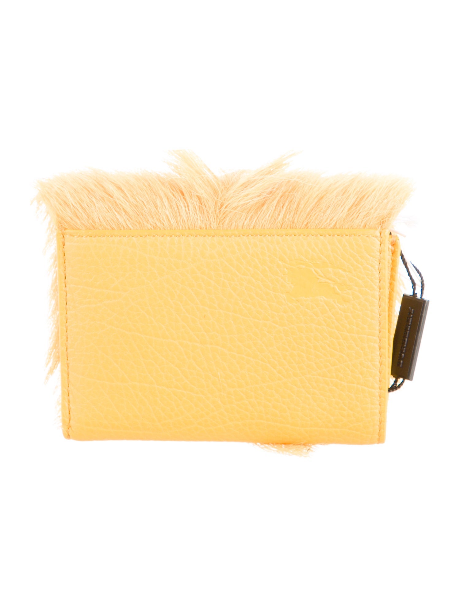 Burberry Calf Hair Compact Wallet