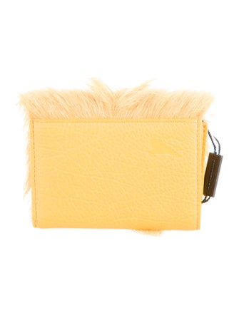 Burberry Calf Hair Compact Wallet