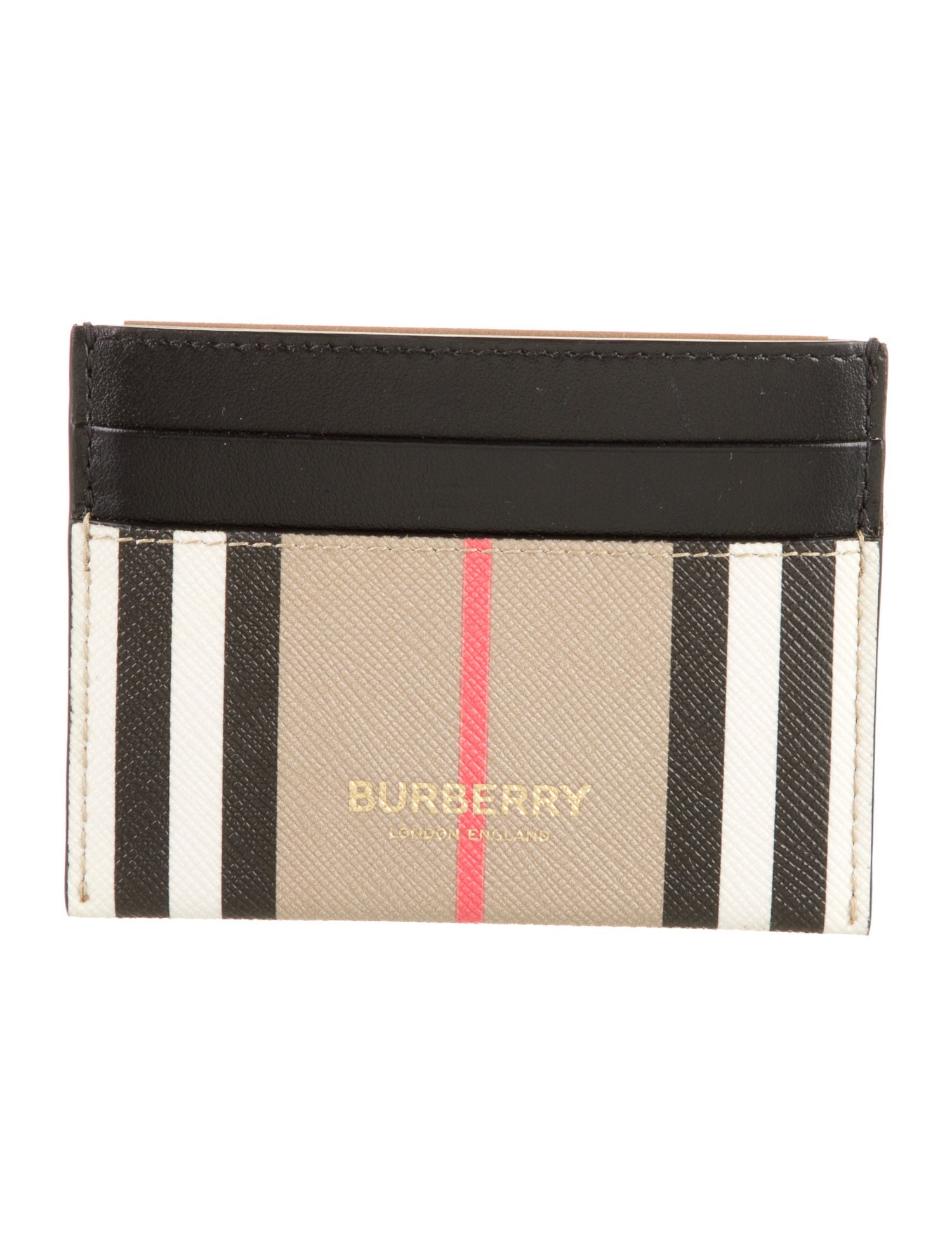 Burberry Leather Printed Card Holder