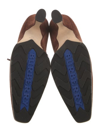 Burberry Suede Lace-Up Boots