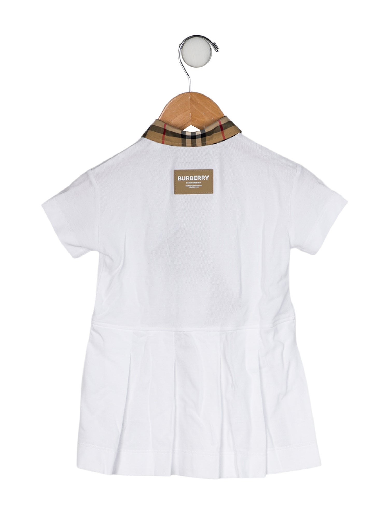 Burberry Infant Boys' Nova Check Printed Short Sleeve Polo Shirt w/Tags