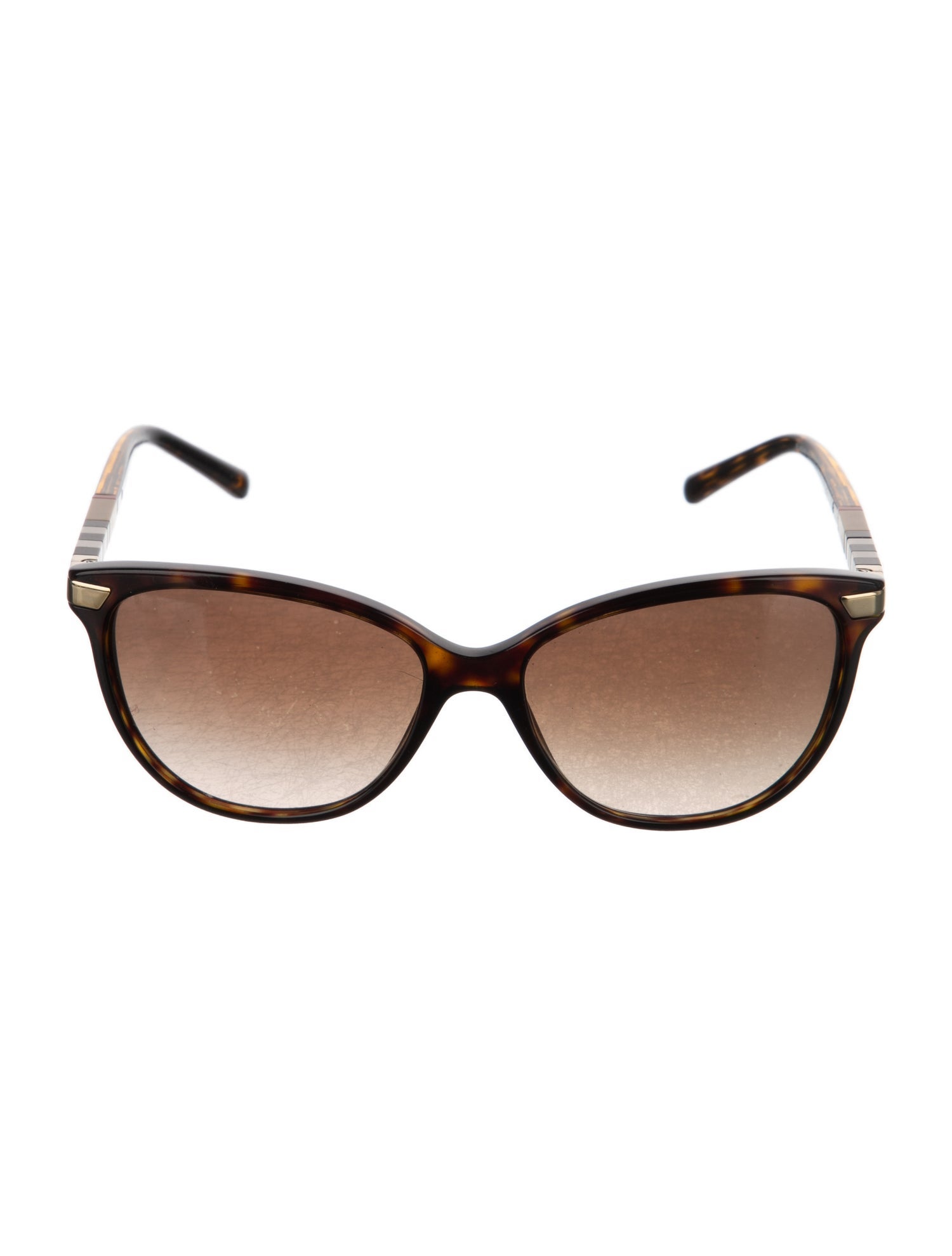Burberry Nova Check Pattern Cat-Eye Sunglasses