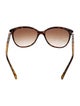 Burberry Nova Check Pattern Cat-Eye Sunglasses