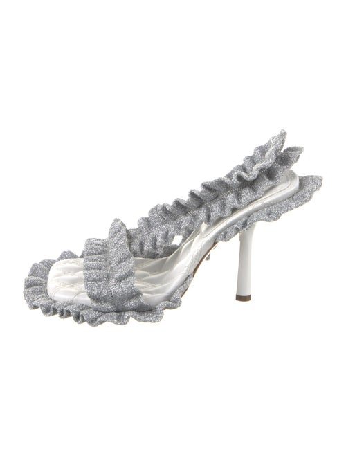 Burberry Glitter Accents Slingback Sandals