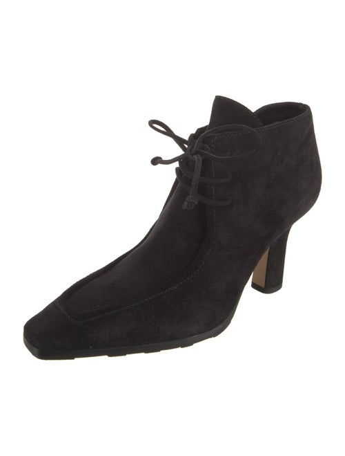 Burberry Suede Lace-Up Boots