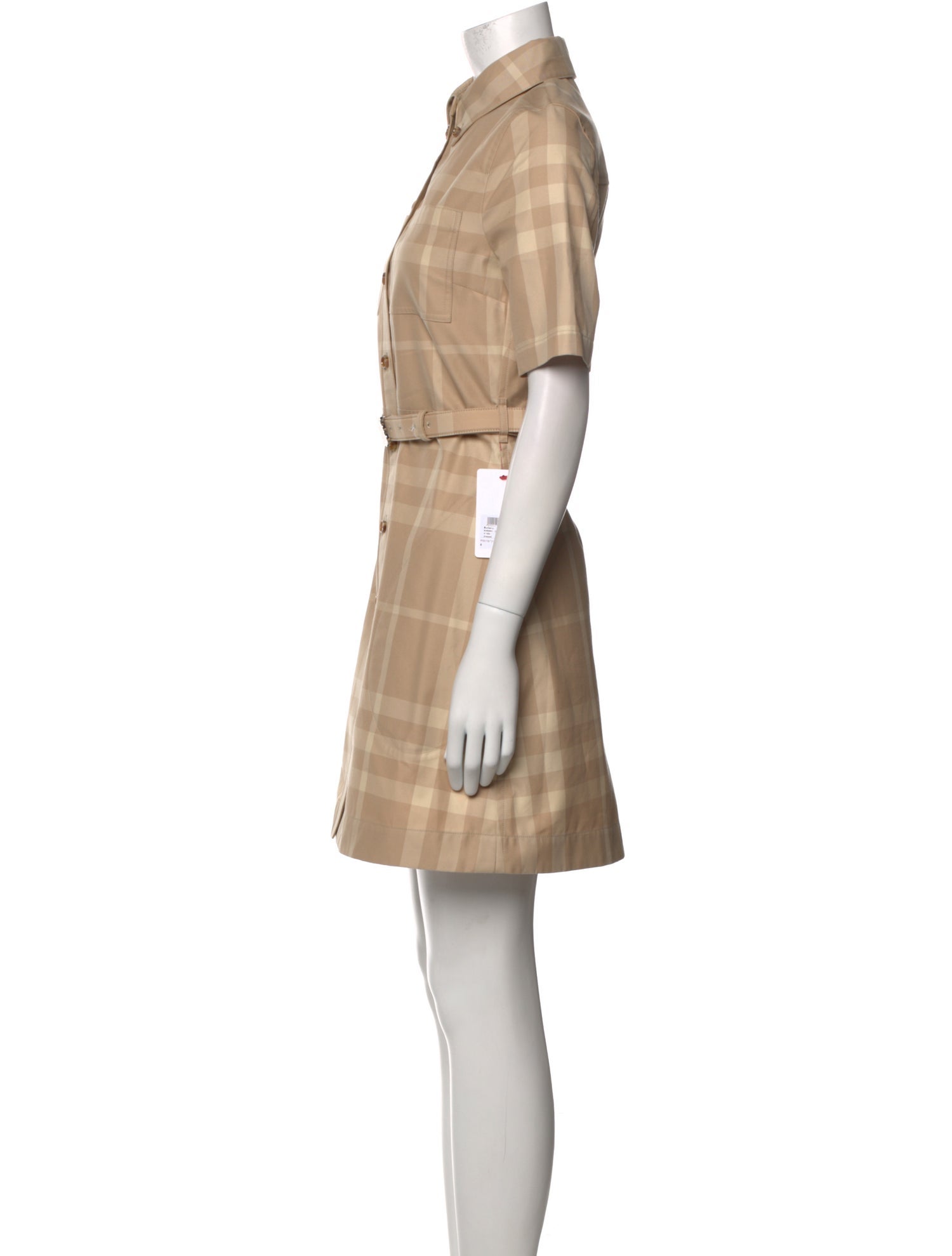 Burberry Plaid Print Mini Dress w/ Tags