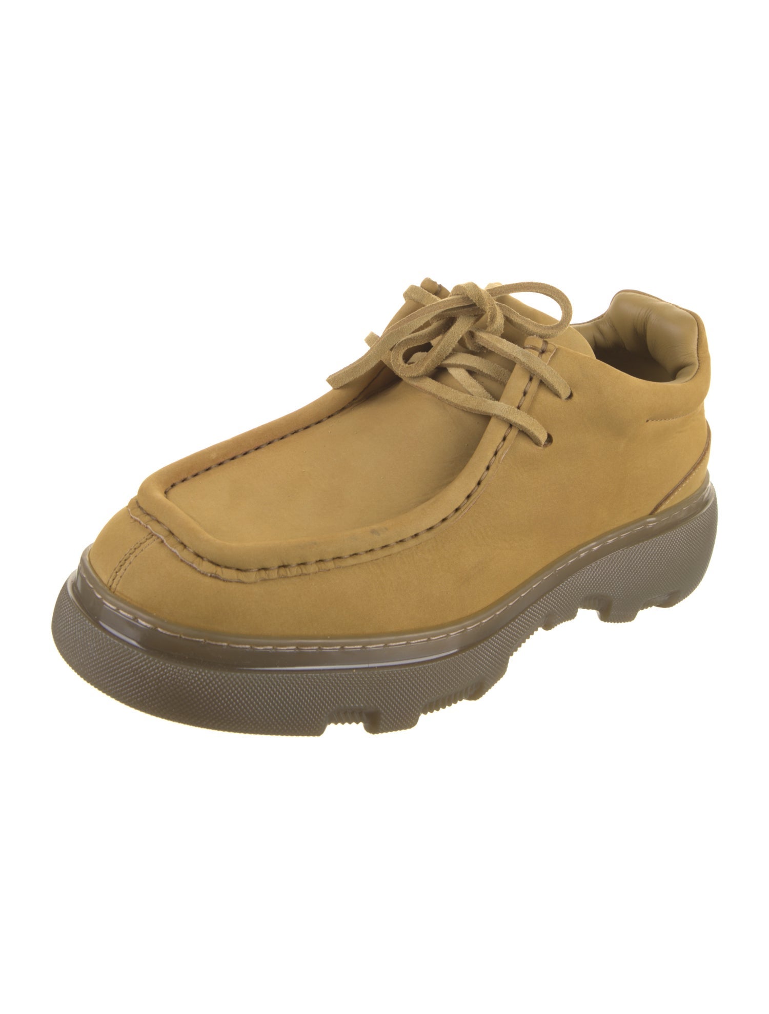 Burberry Leather Lace-Up Boots