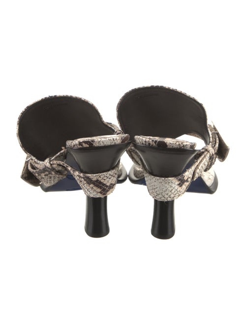 Burberry Snakeskin Animal Print Slides