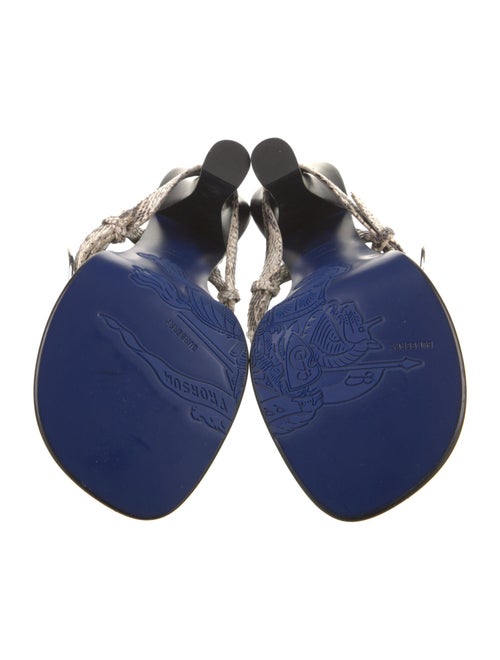 Burberry Snakeskin Animal Print Slides