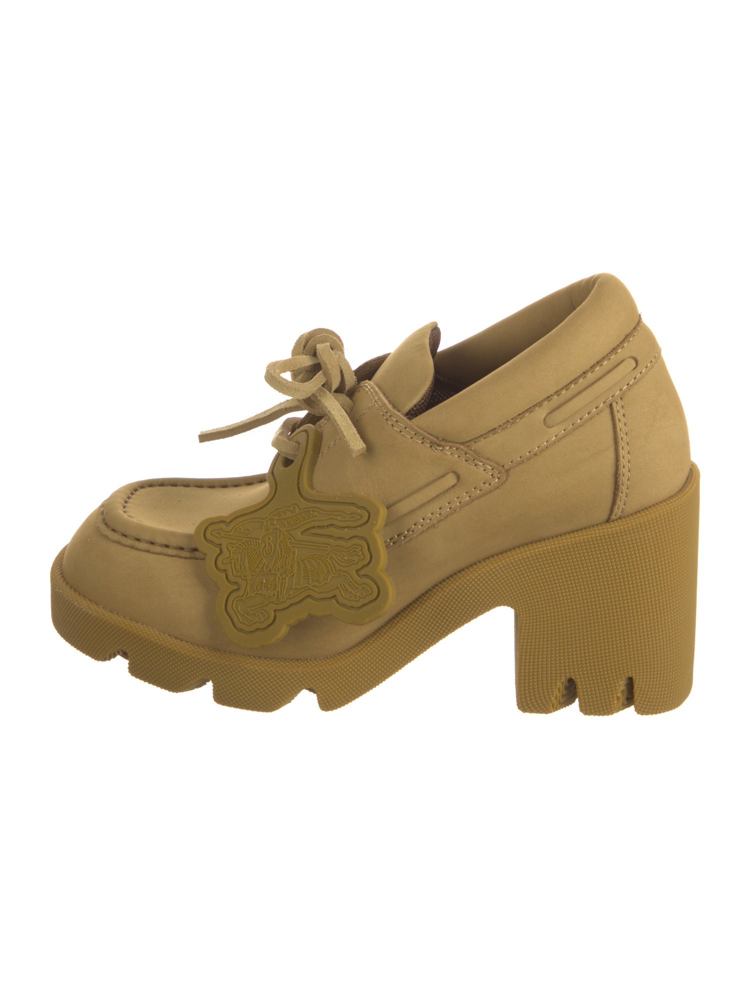 Burberry Leather Lace-Up Boots