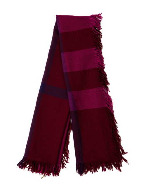 Burberry Merino Wool House Check Pattern Scarf