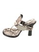 Burberry Snakeskin Animal Print Slides