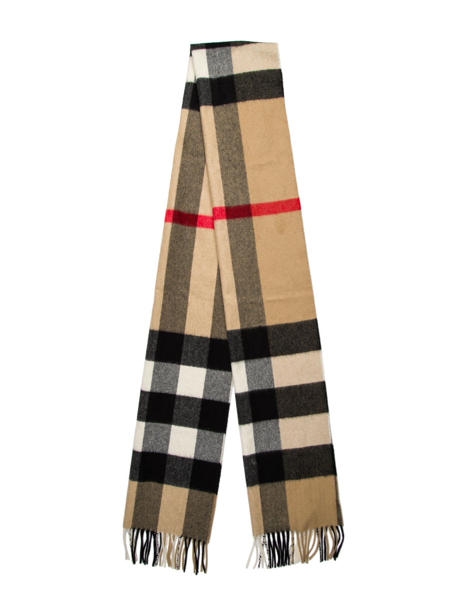 Burberry Cashmere House Check Pattern Scarf