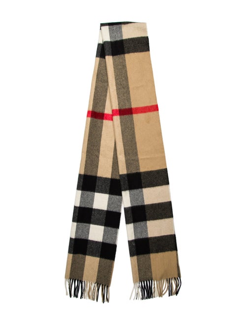 Burberry Cashmere House Check Pattern Scarf