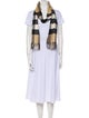 Burberry Cashmere House Check Pattern Scarf