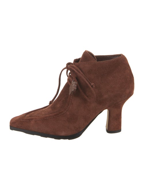 Burberry Suede Lace-Up Boots