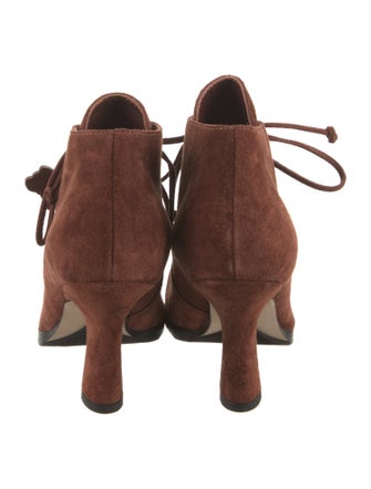 Burberry Suede Lace-Up Boots