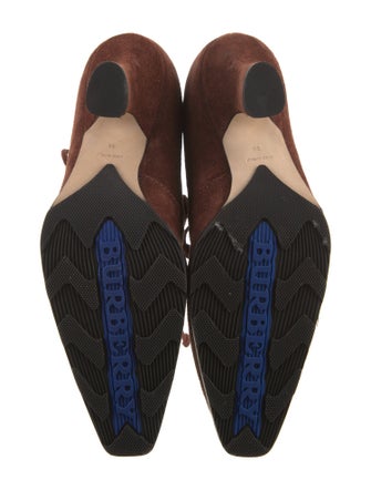 Burberry Suede Lace-Up Boots