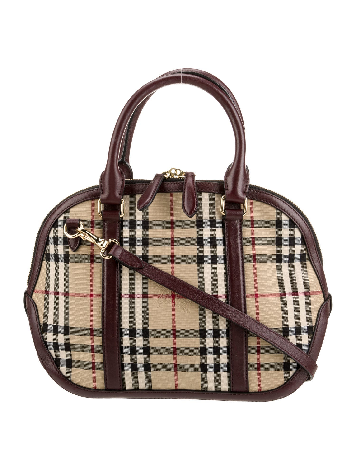 Burberry Canvas Top Handle Bag
