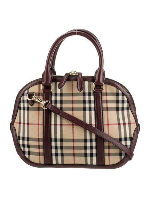 Burberry Canvas Top Handle Bag