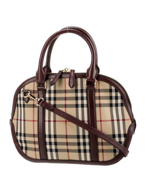 Burberry Canvas Top Handle Bag