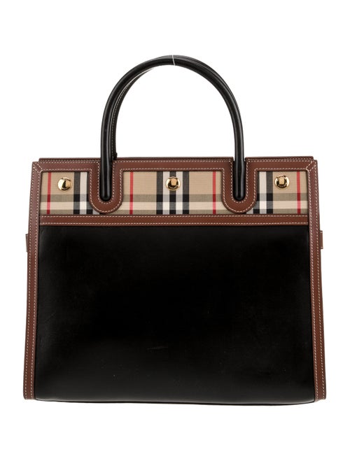 Burberry Leather Top Handle Bag