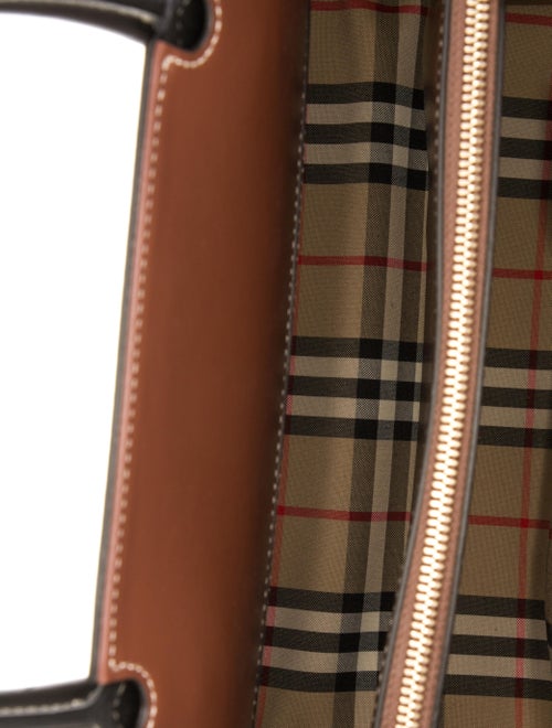 Burberry Leather Top Handle Bag