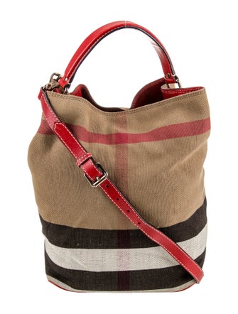 Burberry Canvas Bucket Bag