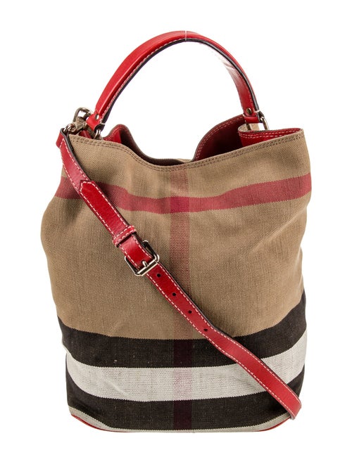 Burberry Canvas Bucket Bag