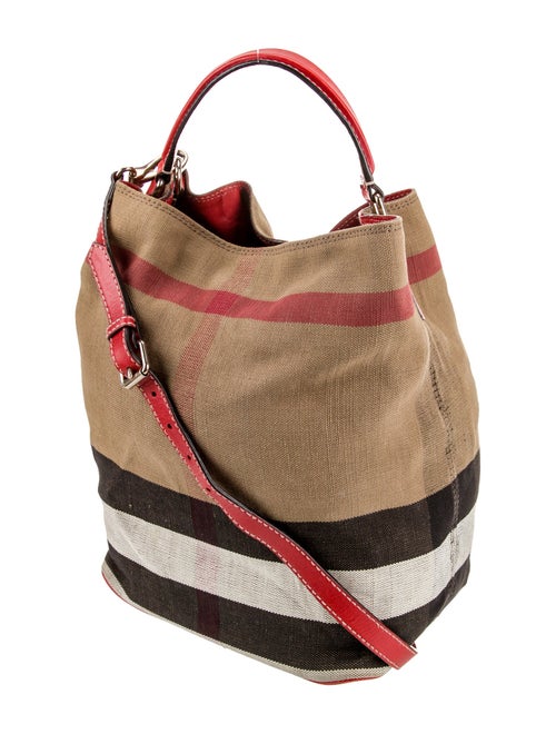Burberry Canvas Bucket Bag