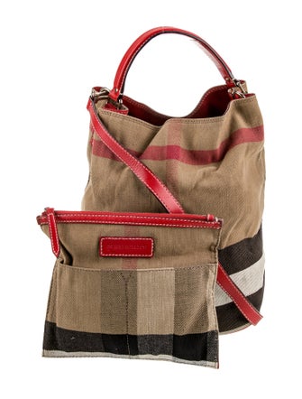 Burberry Canvas Bucket Bag