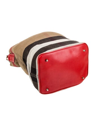 Burberry Canvas Bucket Bag