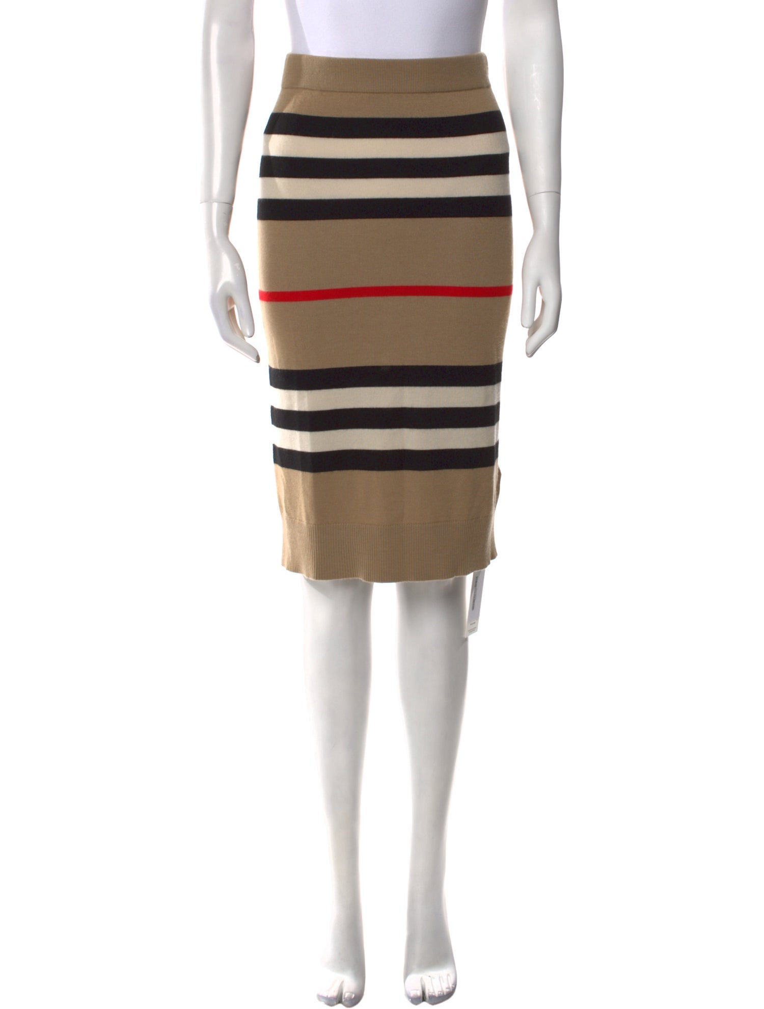 Burberry Merino Wool Knee-Length Skirt