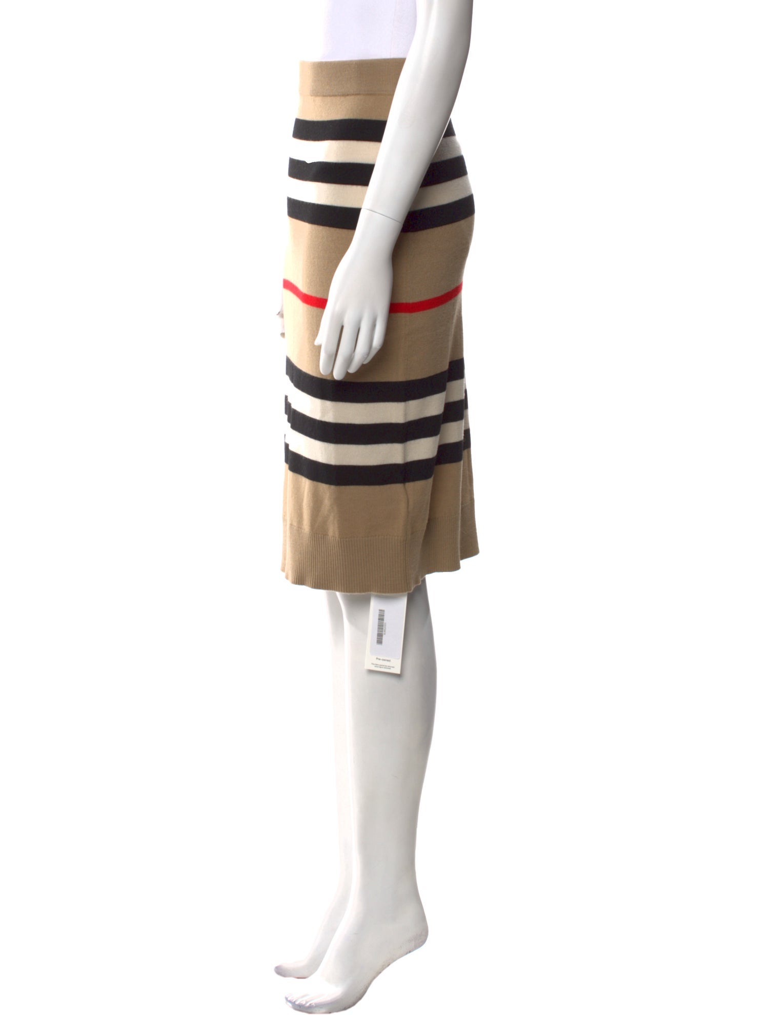Burberry Merino Wool Knee-Length Skirt