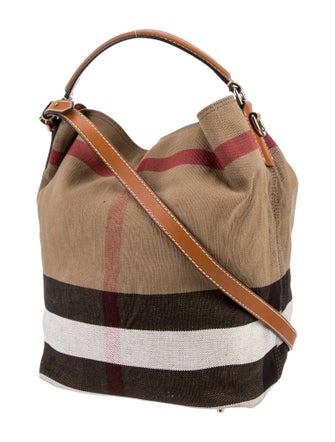 Burberry Jute Bucket Bag