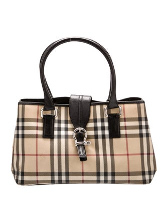 Burberry Nova Check Top Handle Bag