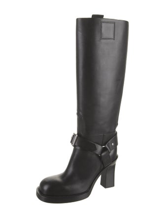 Burberry Leather Riding Boots