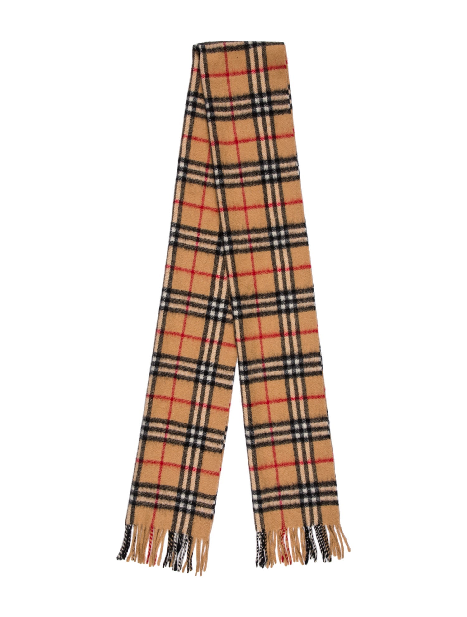 Burberry Cashmere House Check Pattern Scarf