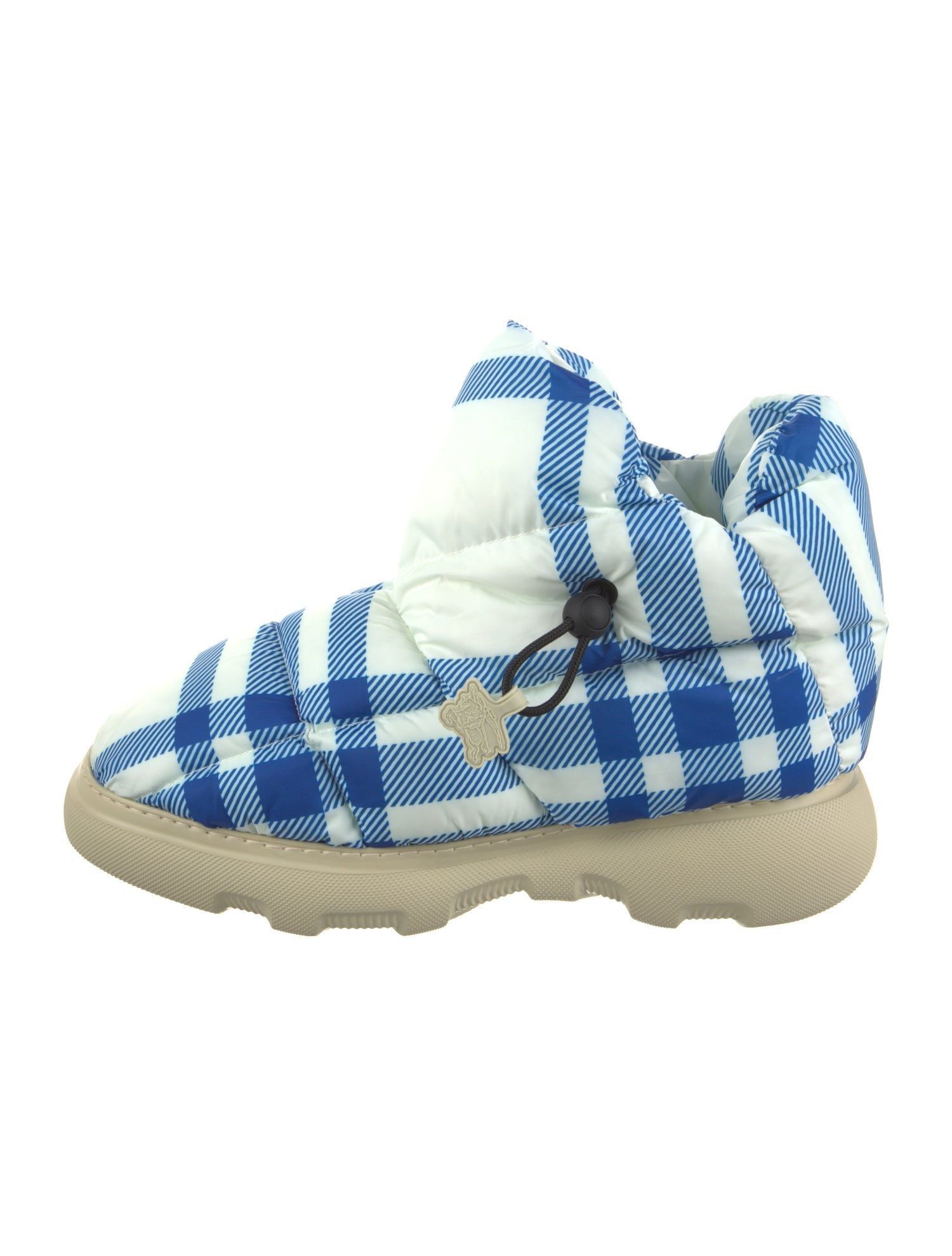 Burberry Nylon Striped Snow Boots