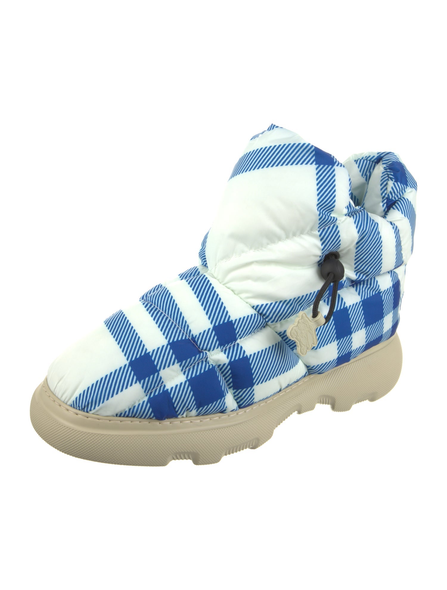 Burberry Nylon Striped Snow Boots