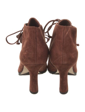 Burberry Suede Lace-Up Boots
