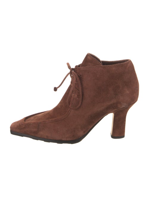 Burberry Suede Lace-Up Boots