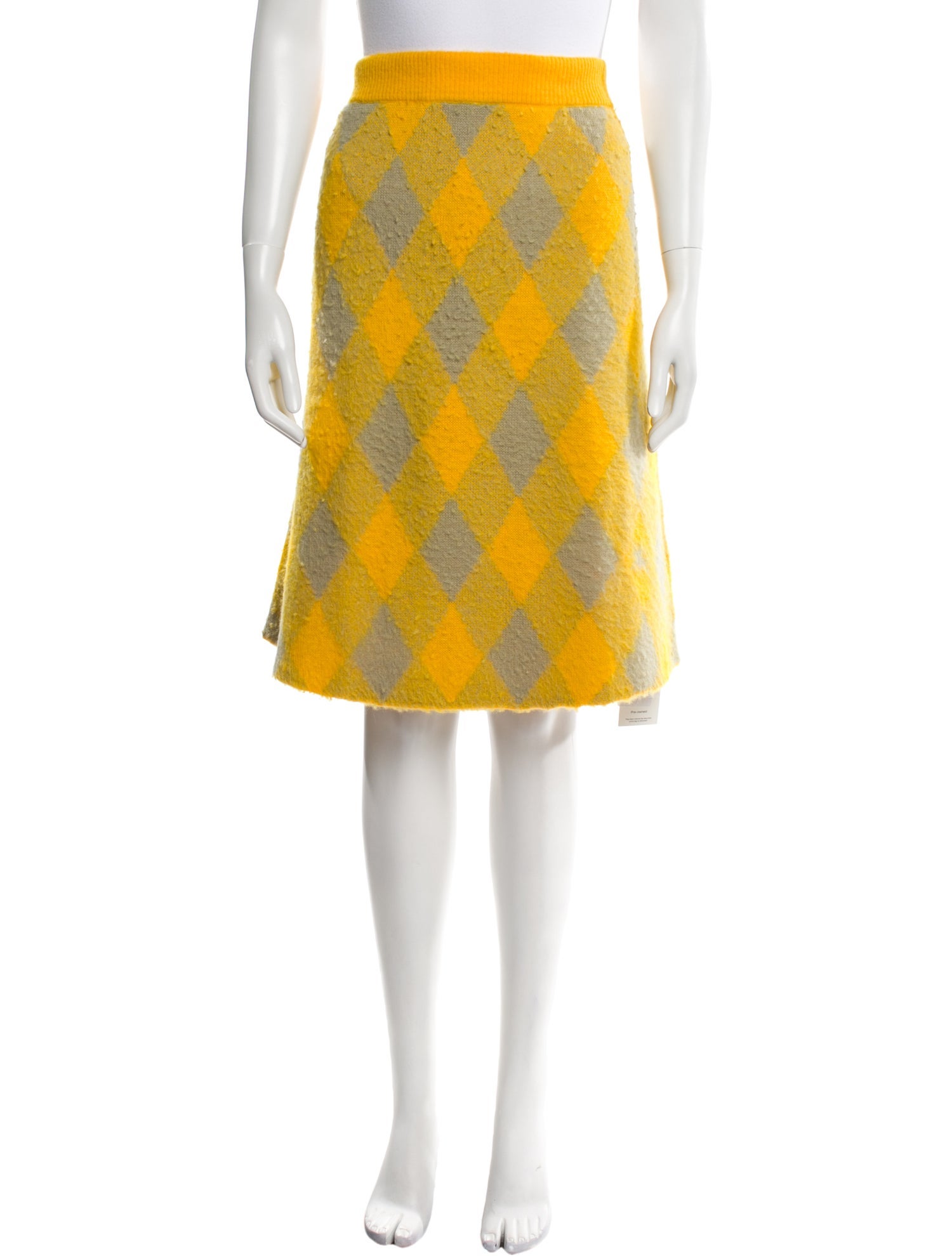 Burberry Virgin Wool Knee-Length Skirt w/ Tags