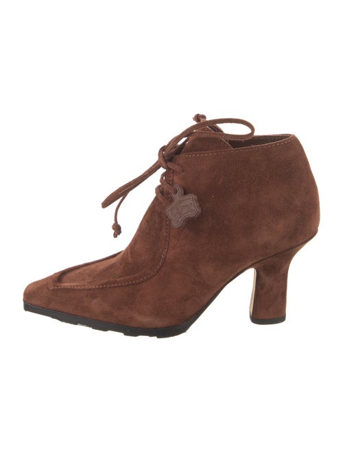 Burberry Suede Lace-Up Boots