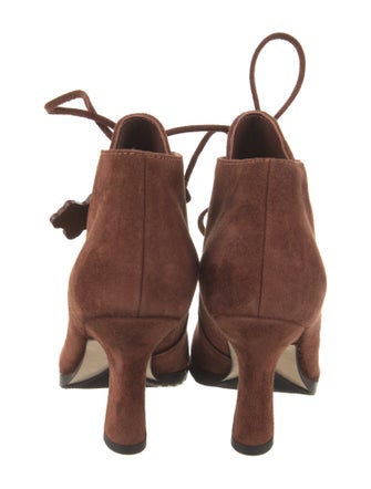 Burberry Suede Lace-Up Boots