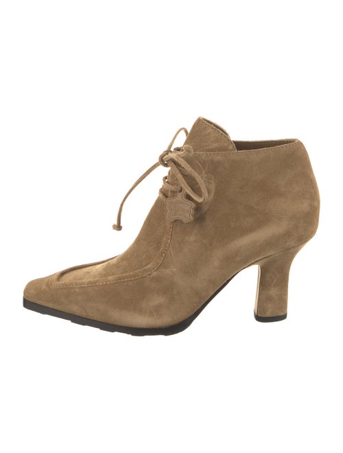 Burberry Suede Lace-Up Boots