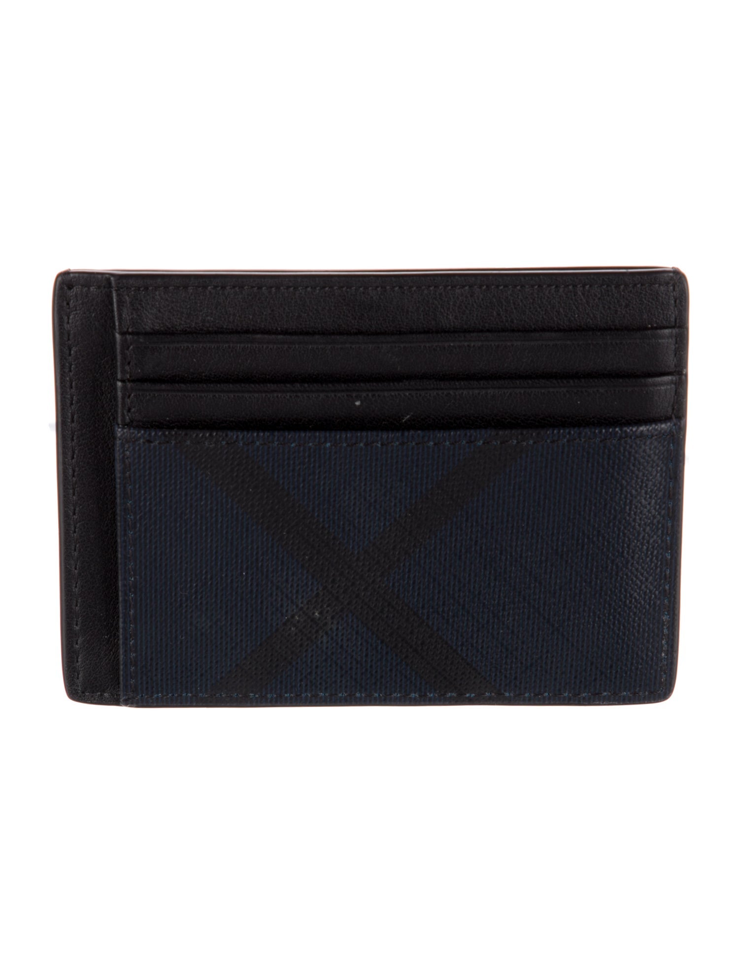 Burberry Smoked Check Pattern Card Holder